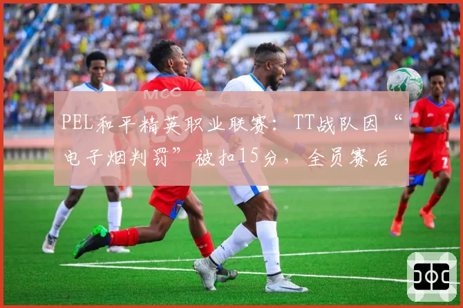 PEL和平精英职业联赛：TT战队因“电子烟判罚”被扣15分，全员赛后拒绝握手